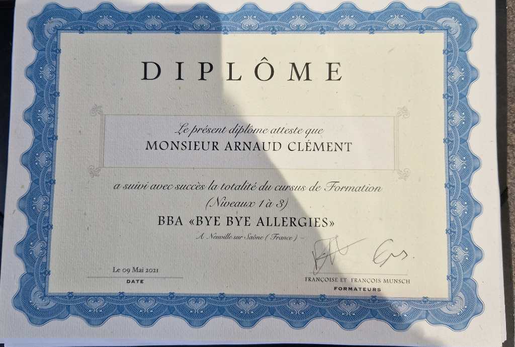 photo diplome Arnaud Clément