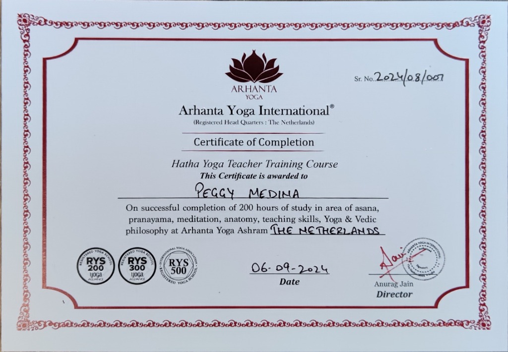 photo diplome Bodyogi Therapy 