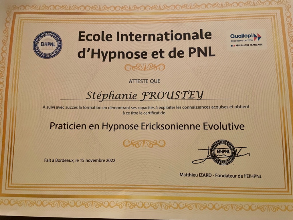 photo diplome Stéphanie Froustey 