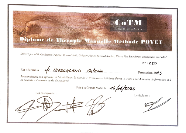 photo diplome Antonin Hirschland