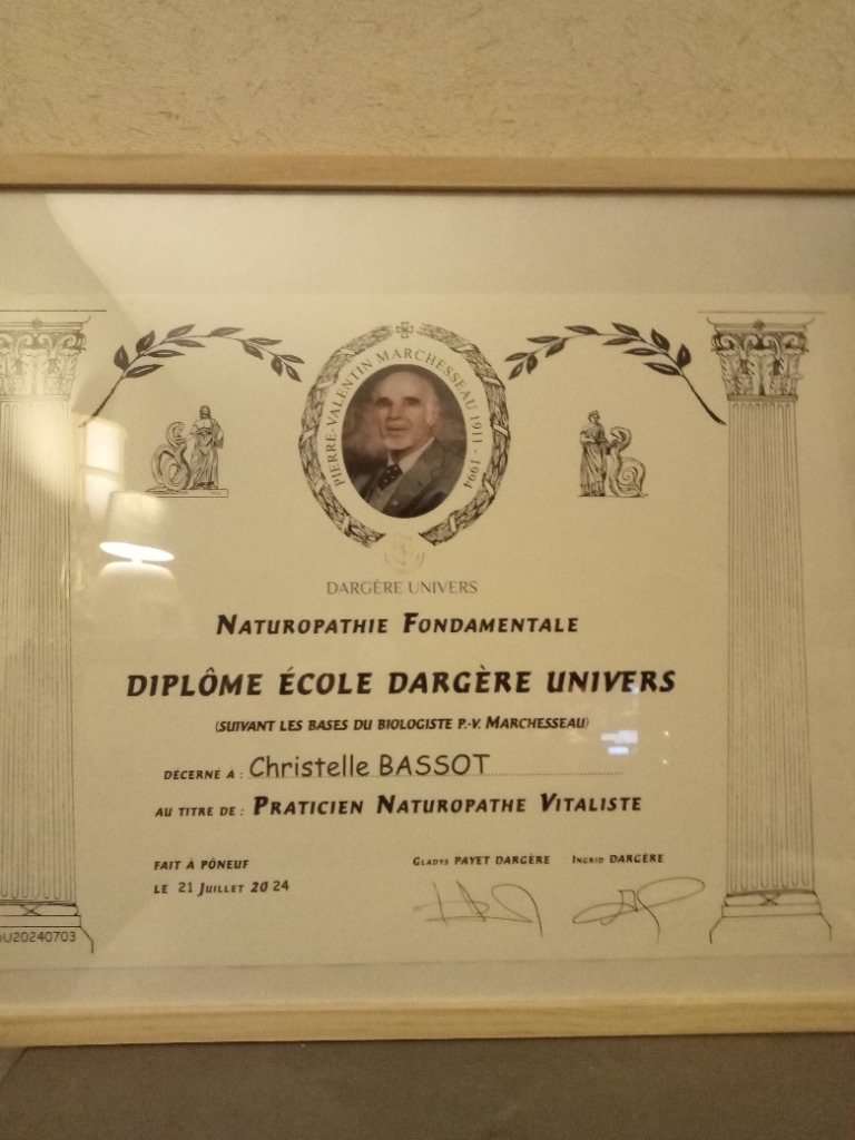 photo diplome Christelle Bassot 