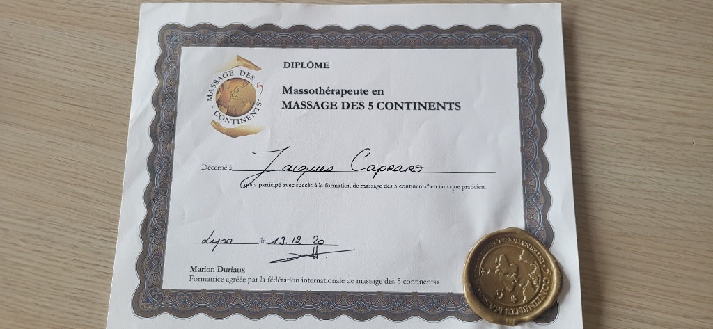 photo diplome Jacques Capraro