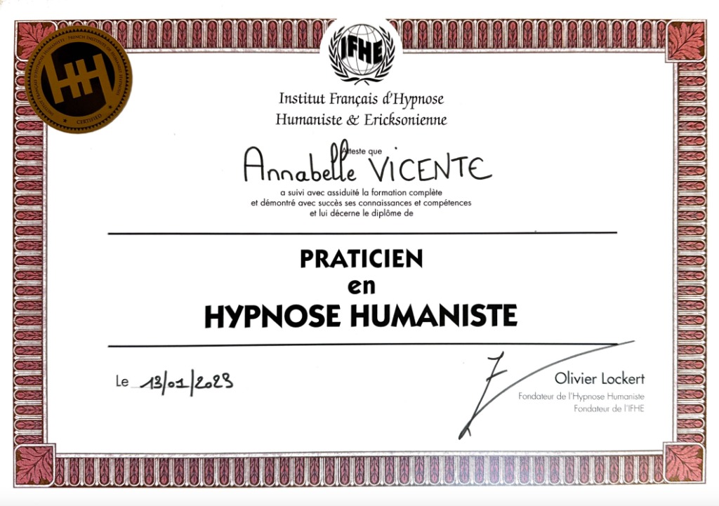 photo diplome Annabelle Vicente