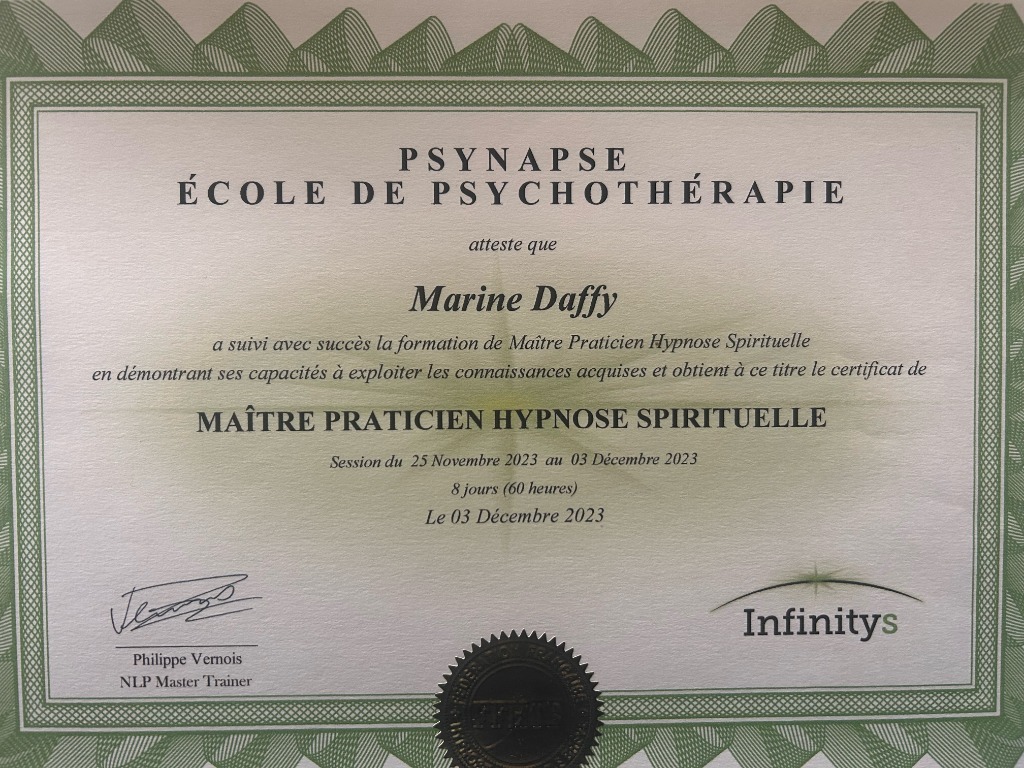 photo diplome Daffy Marine