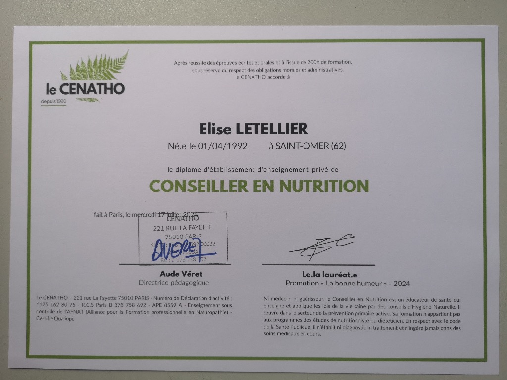 photo diplome Citron Mauve - Elise Letellier