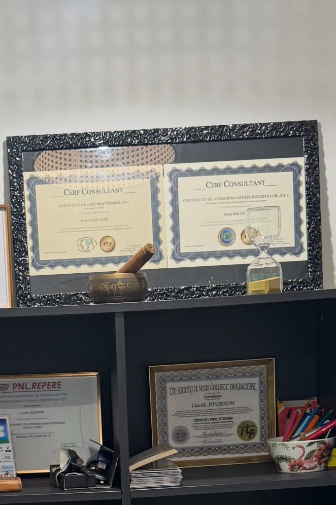 photo diplome Mindset Coaching & Thérapies