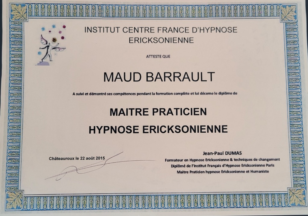 photo diplome Maud BARRAULT