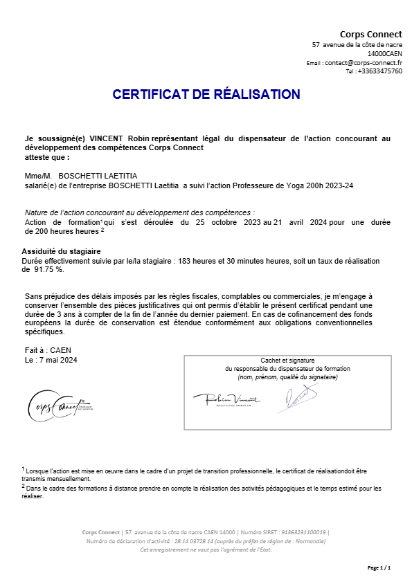 photo diplome Flow Yoga 22