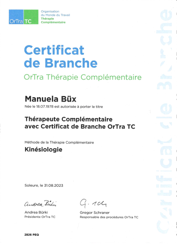 photo diplome Manuela BÜX