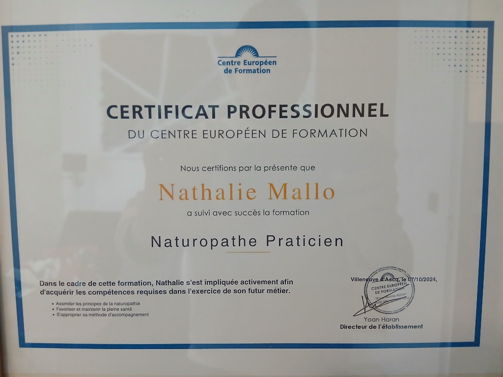photo diplome Nathalie mallo