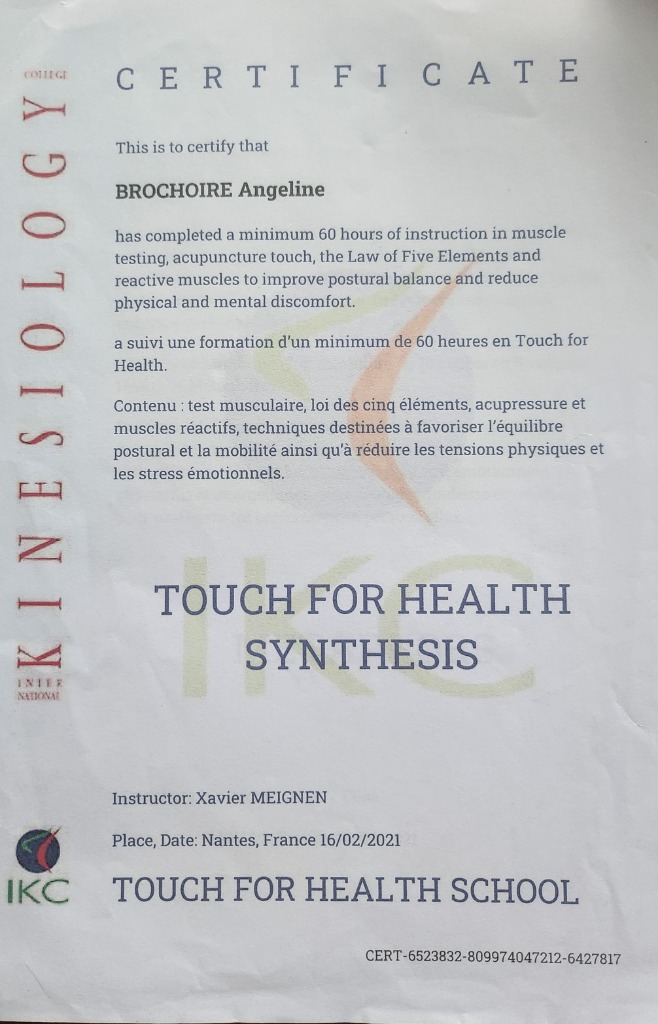 photo diplome Angéline Brochoire