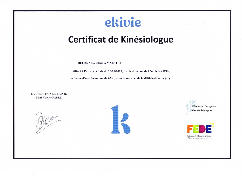 photo diplome Claudia MAESTRI