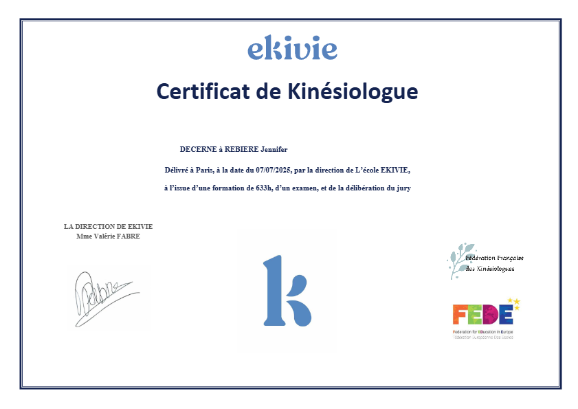 photo diplome JENNIFER REBIERE