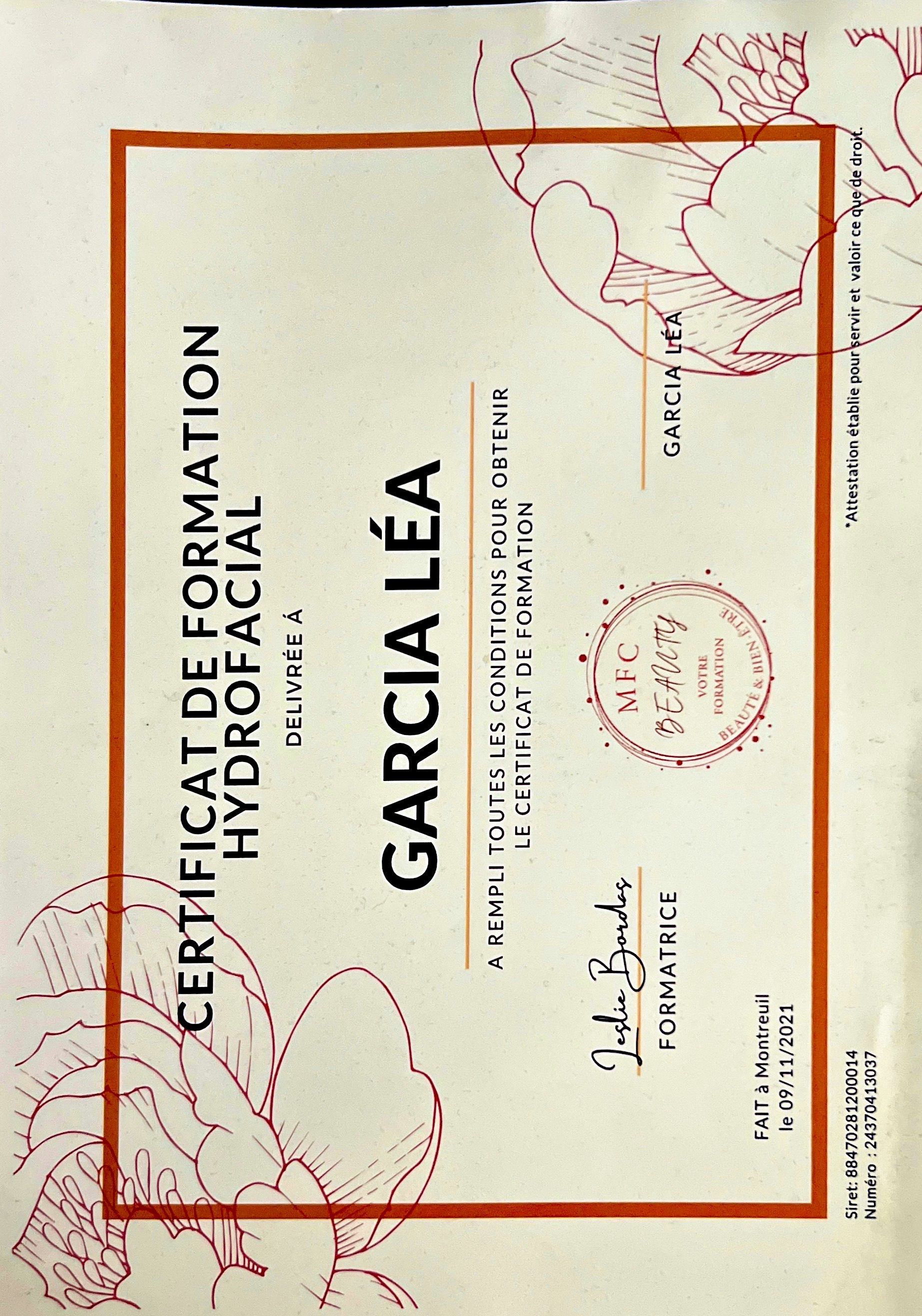 photo diplome Lelowcare 