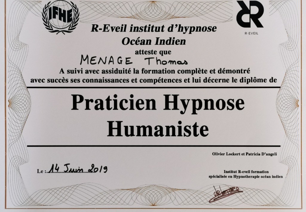 photo diplome Thomas Ménage