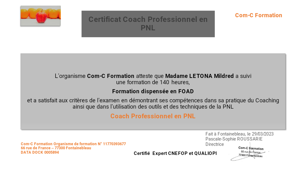 photo diplome Millam