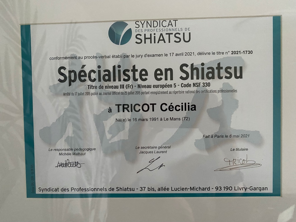 photo diplome Cécilia Tricot