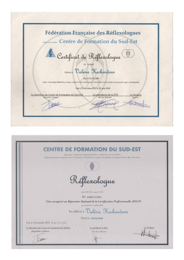 photo diplome Valérie HECKENDORN