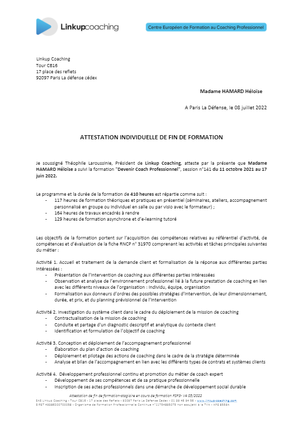 photo diplome Héloïse Hamard