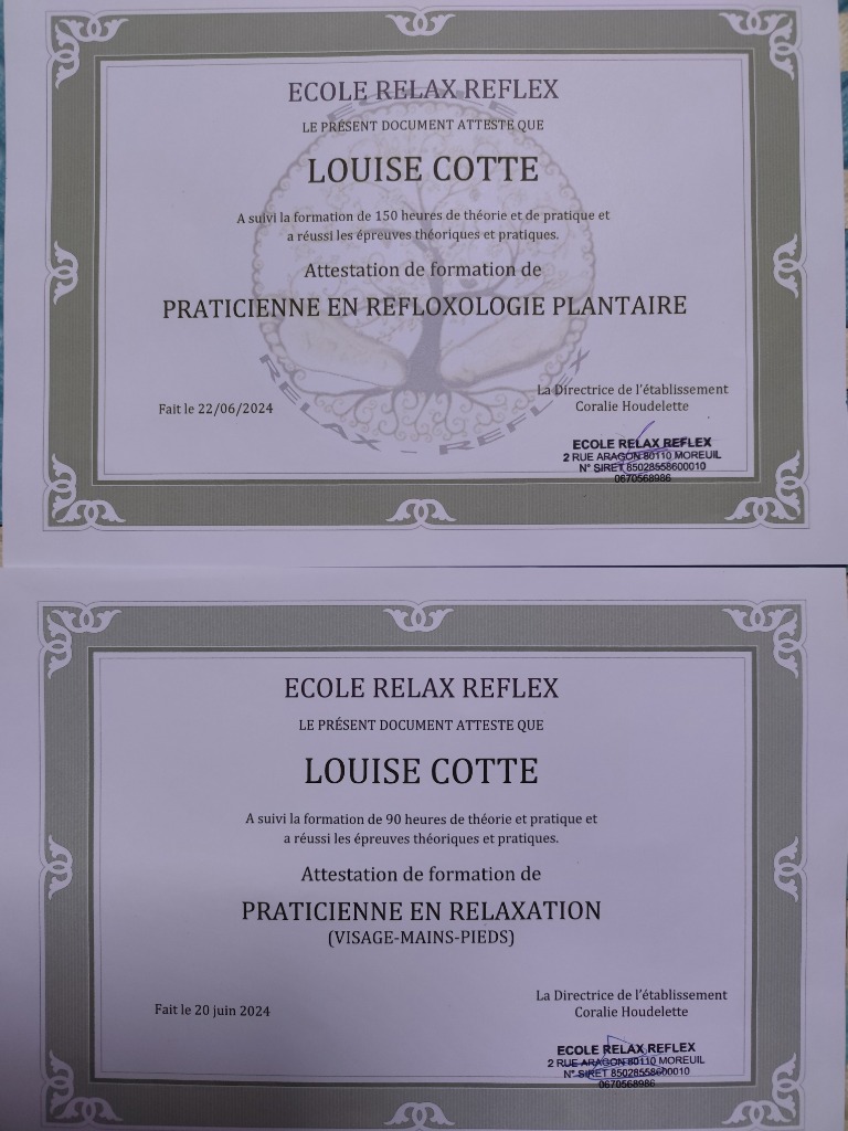 photo diplome Louise Cotté