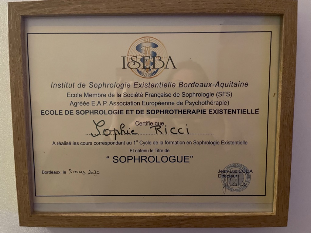 photo diplome Sophie Lalanne Ricci