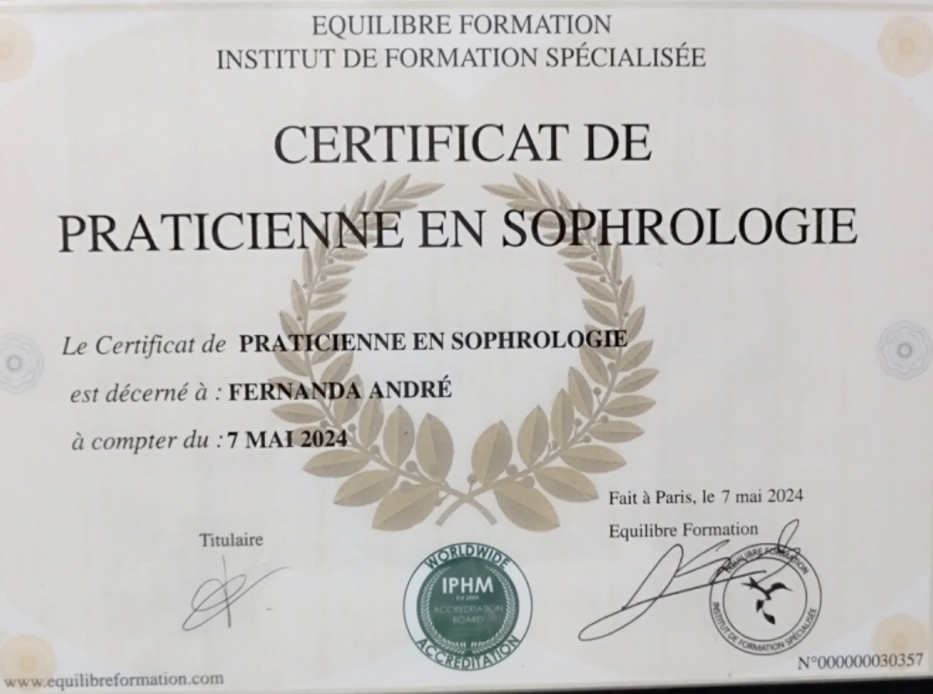 photo diplome FERNANDA ANDRE