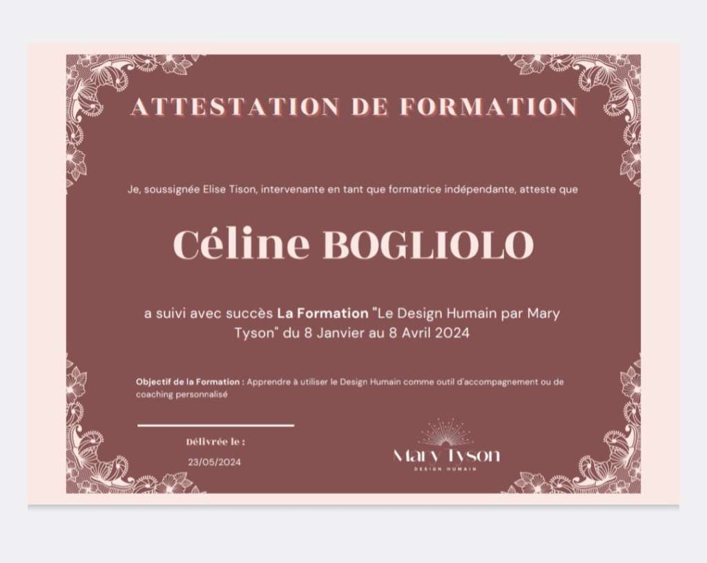 photo diplome La Naturo by Céline