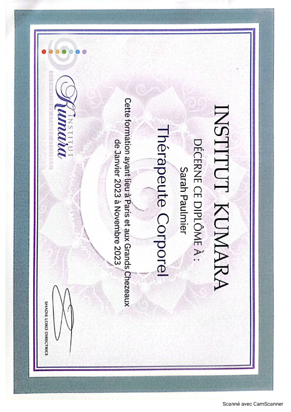 photo diplome Sarah Paulmier