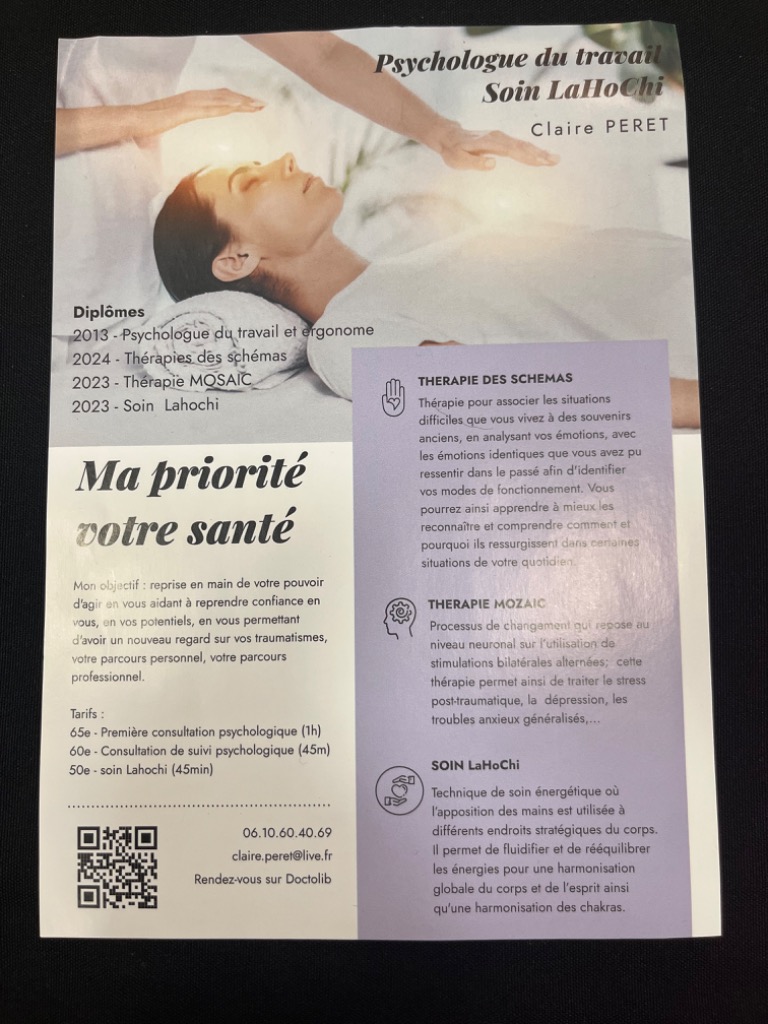 photo activite Claire Peret