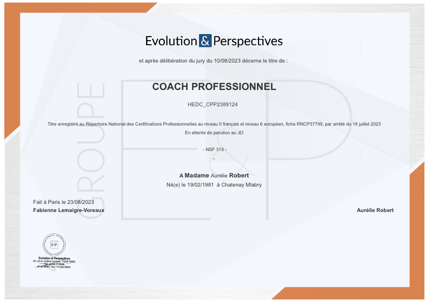 photo diplome Aurélie Robert 