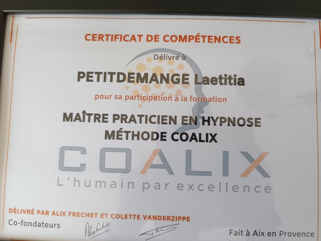 photo diplome Laetitia Petitdemange 