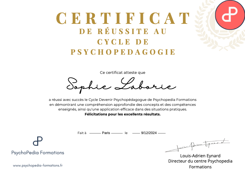 photo diplome Sophie Laborie 