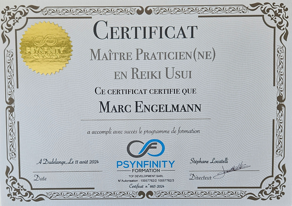 photo diplome Marc Engelmann