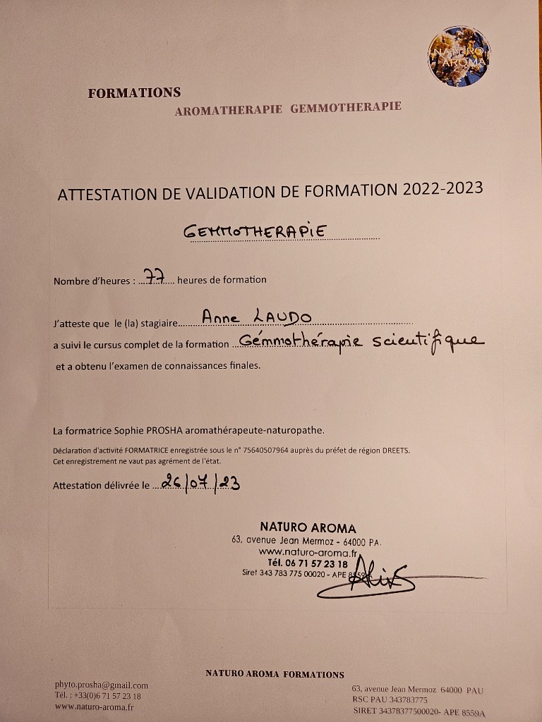 photo diplome Anne LAUDO 