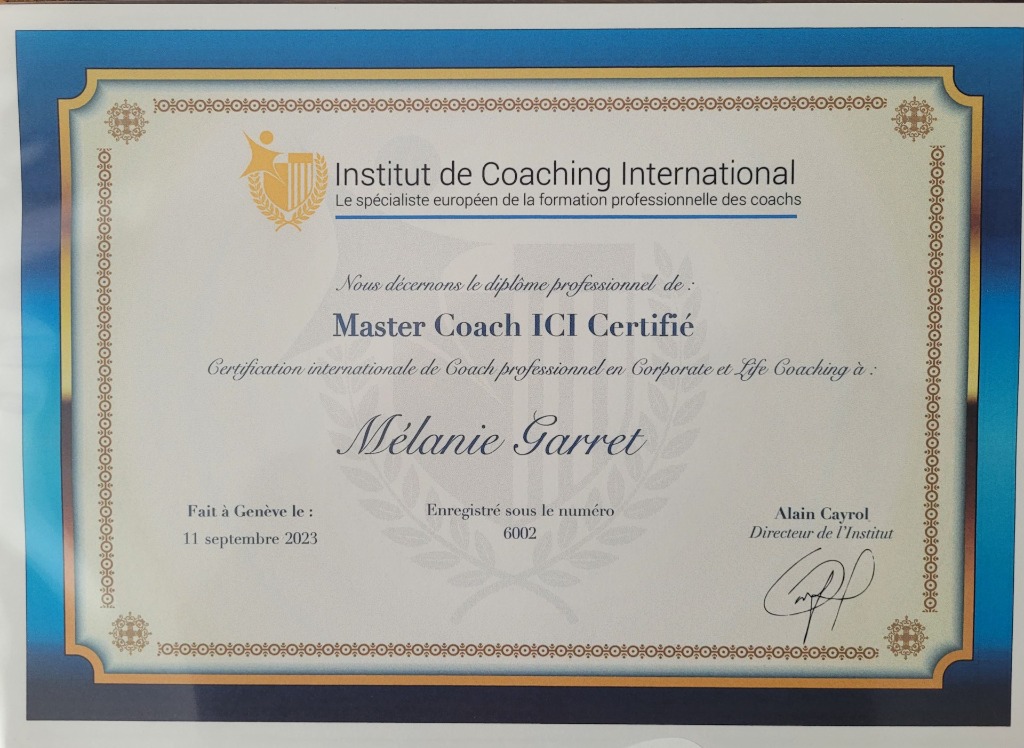 photo diplome Mélanie GARRET