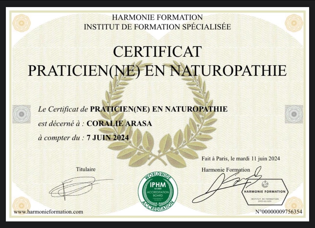 photo diplome Arasa Coralie