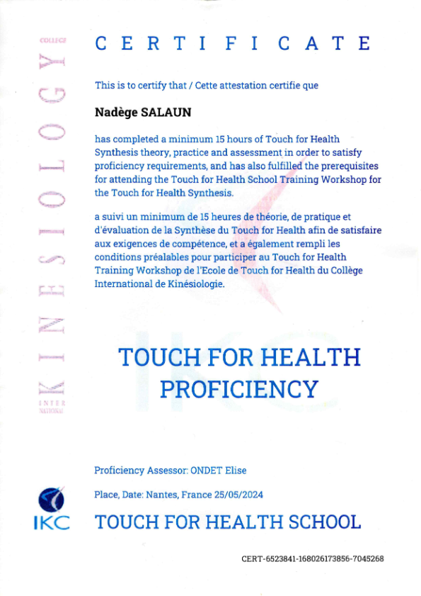 photo diplome Nadège Salaün 