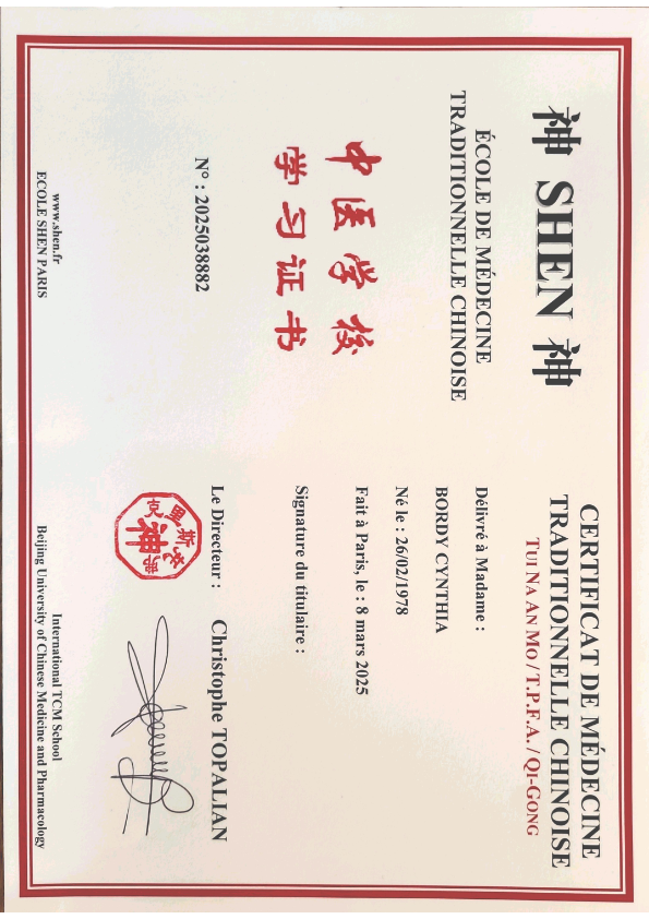 photo diplome AMMA AURA 