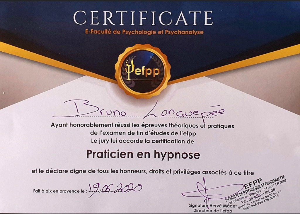 photo diplome HYPNOPSY