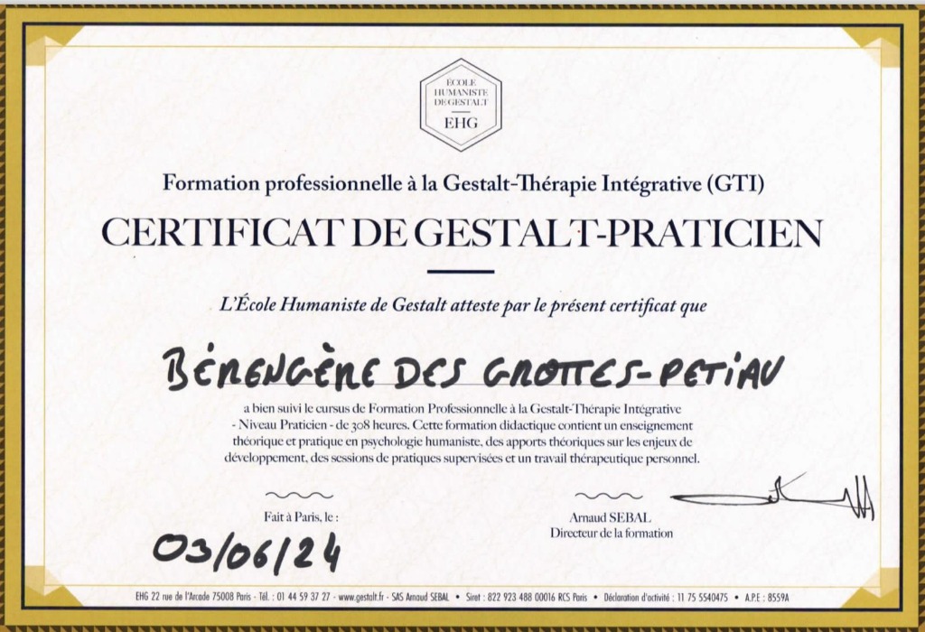 photo diplome Bérengère des Grottes-Petiau