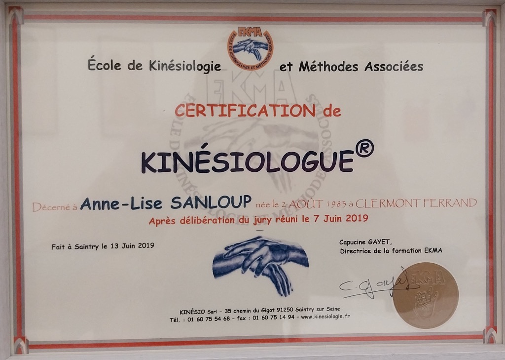 photo diplome Anne-Lise Sanloup