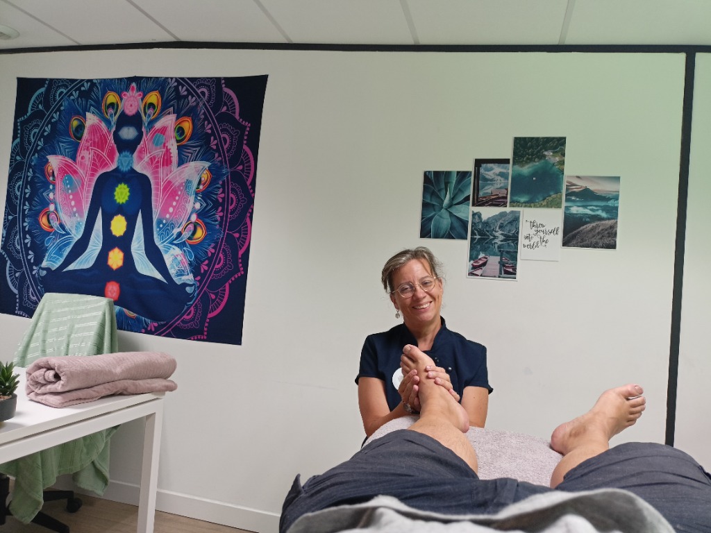 photo seance Vanessa DELECLUSE Réflexologue plantaire