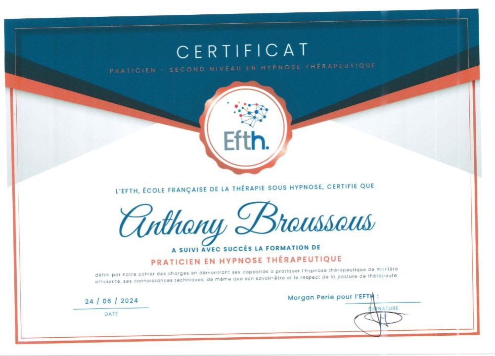 photo diplome Anthony Broussous 