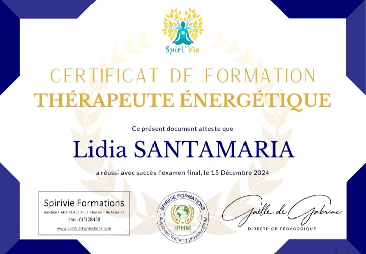 photo diplome Lidia Santamaria 