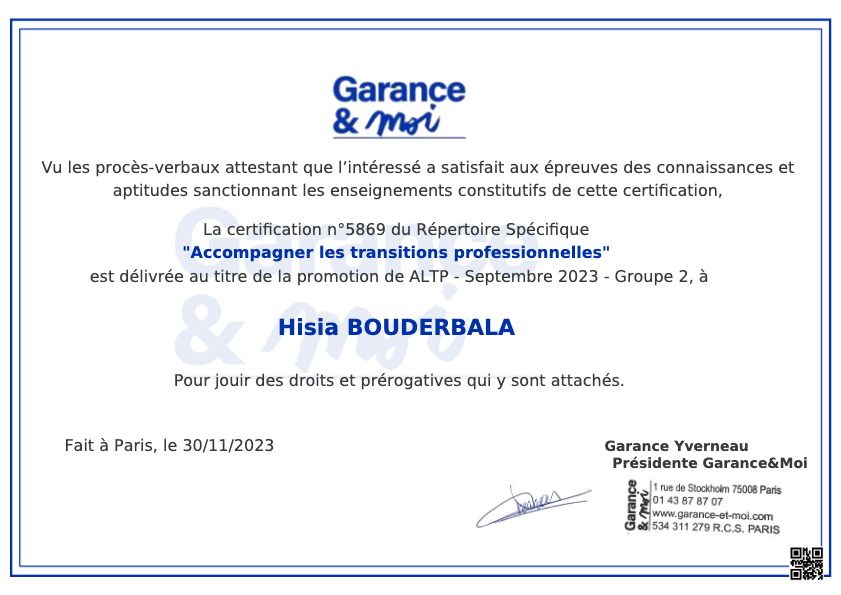 photo diplome Hisia Bouderbala