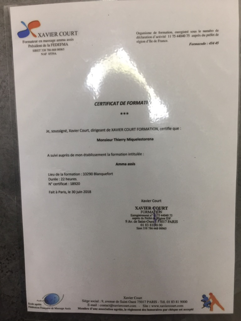 photo diplome Thierry Miquelestorena