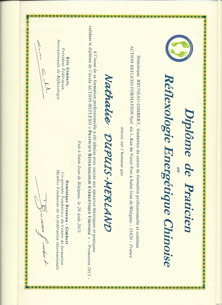 photo diplome Nathalie Dupuis Merland