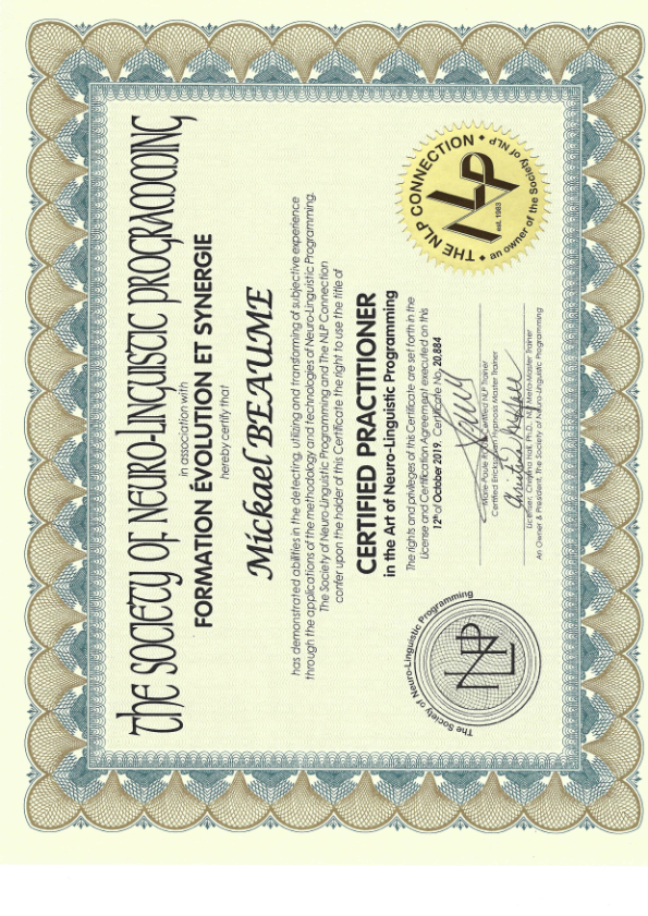 photo diplome MB Résilience