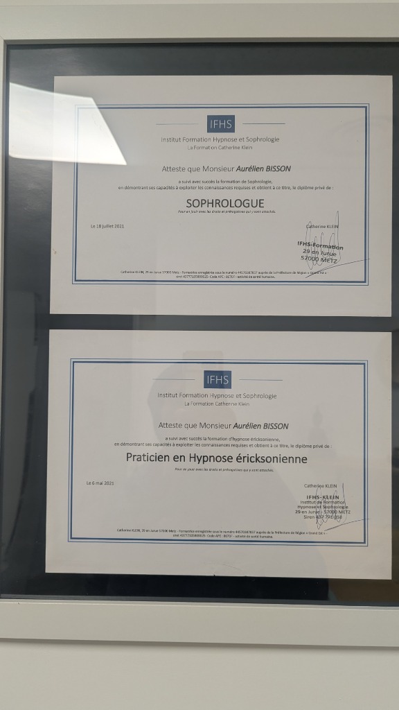 photo diplome Aureotherapie 