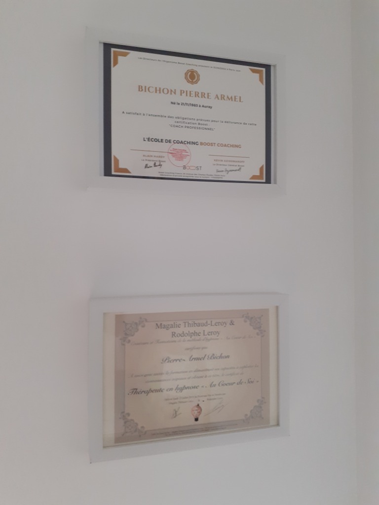 photo diplome Pierre-Armel Bichon